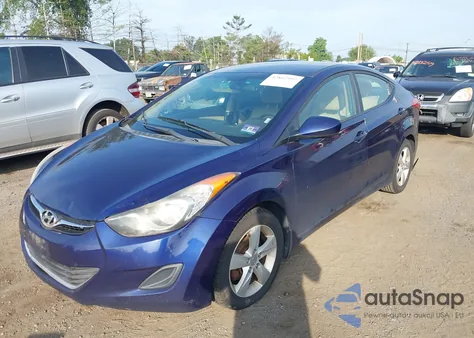 2013 Hyundai Elantra Gls from USA, damaged, VIN 5NPDH4AE7DH270539